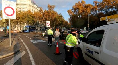 Primer día de entrada en vigor de Madrid Central.