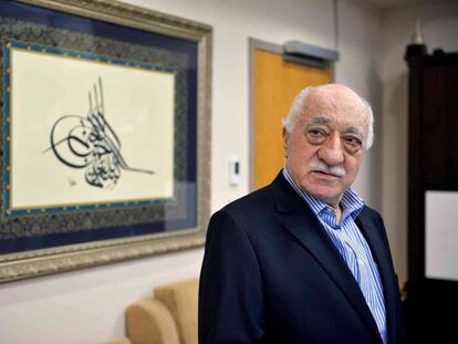 El cl&eacute;rigo Fethullah Gulen, en su casa en Pensilvania