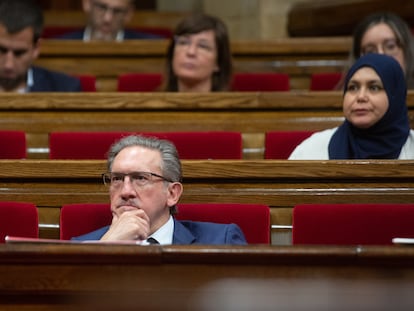 El conseller de Economía y Hacienda de la Generalitat, Jaume Giró, en junio en el Parlament.