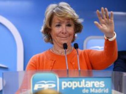 La presidenta del PP madrileño, Esperanza Aguirre. EFE/Archivo