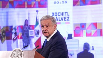 Andrés Manuel López Obrador durante una de sus conferencias de prensa matutinas