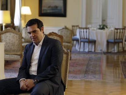 El primer ministro griego, Alexis Tsipras, este viernes en Atenas.