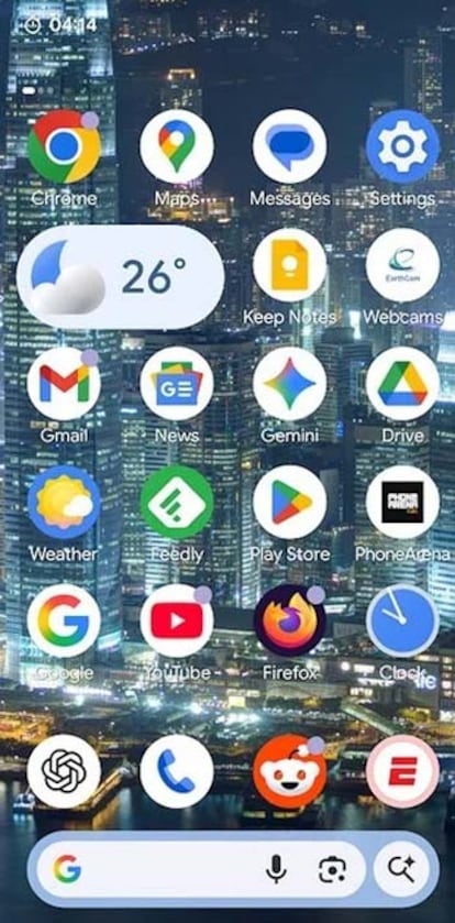 Interfaz Android 17 Beta 2