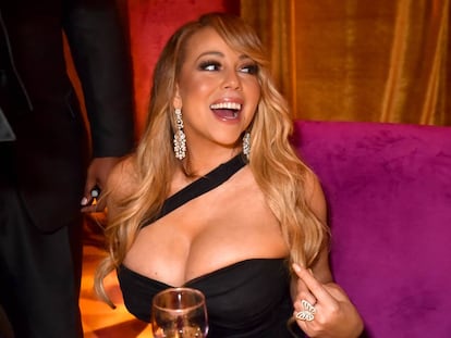 Mariah Carey en una fiesta posterior a los Globos de Oro de 2018.