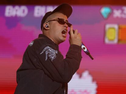 Bad Bunny, durant la seva actuació al festival Río Babel, al juliol a Madrid.