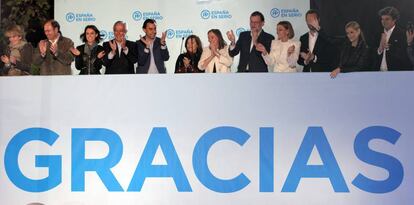 Noche electoral en la sede del Partido Popular con Mariano Rajoy.