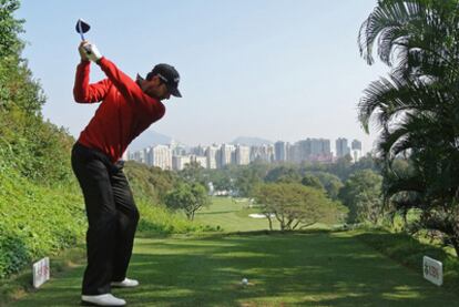 Álvaro Quirós, durante el torneo de Hong Kong