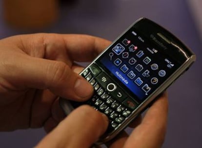 La Blackberry Curve 8900.
