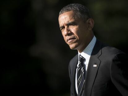 Barack Obama, este jueves en la Casa Blanca.