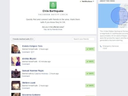 Tus amigos están a salvo tras el terremoto, Facebook lo confirma