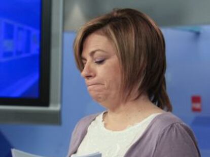 Elena Valenciano durante una rueda de prensa.