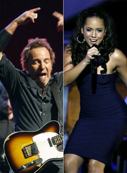 Bruce Springsteen y Alicia Keys, artistas de Sony Entertainment.