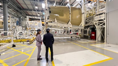 Sección 19 del A350 en la fábrica de Airbus en Getafe.