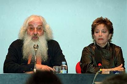 Ricardo Aroca y Teresa Berganza, en el Colegio de Arquitectos de Madrid.

/ LUIS MAGÁN