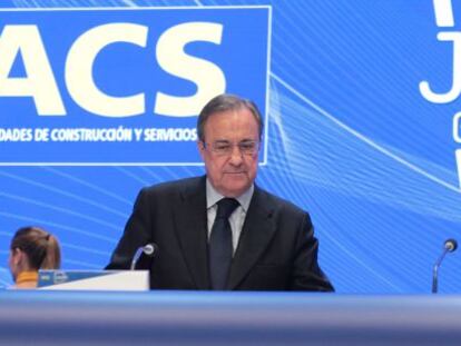 Florentino P&eacute;rez, presidente de ACS.