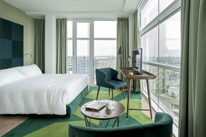 Habitaci&oacute;n del hotel Room Mate Aitana, en &Aacute;msterdam.