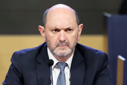 Rafael Louzán, en la pasada Asamblea General Extraordinaria de la Federación Española de Fútbol (RFEF).