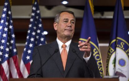 El presidente de la C&aacute;mara de Representantes, John Boehner.