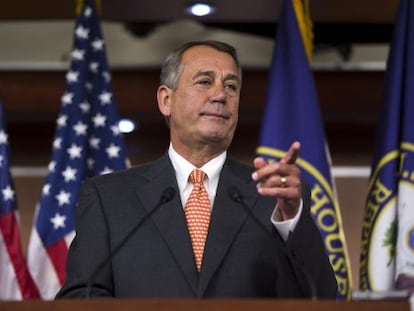 El presidente de la C&aacute;mara de Representantes, John Boehner.