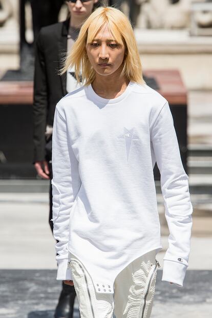 Rick Owens colaboró con Champion en su colección primavera-verano 2020.