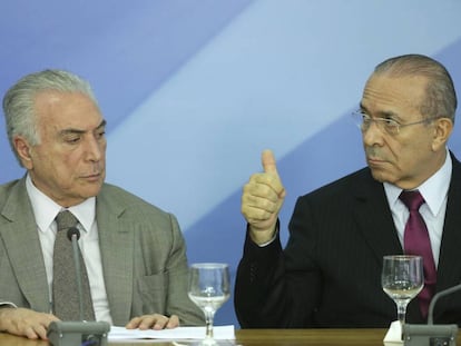 O presidente Michel Temer e o atual ministro da Casa Civil Eliseu Padilha, em dezembro.