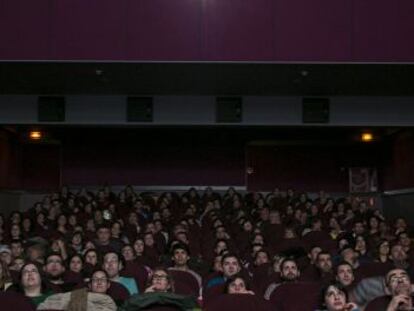 Sala Multicines Aribau de Barcelona, durant la festa del cinema.