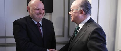 José María Méndez, director general de la CECA, con José María Roldán, presidente de la AEB