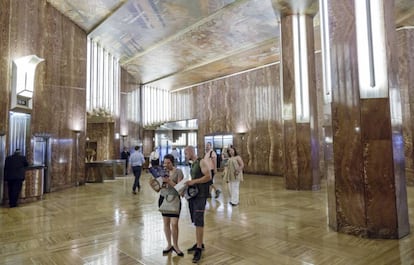 Interior del vestíbulo del edificio.