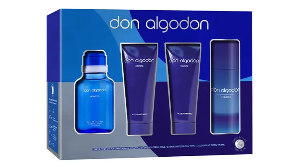 Estuche cosmético para hombres de la firma Don Algodón.