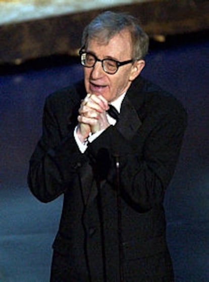 Woody Allen, durante su intervención en la ceremonia.