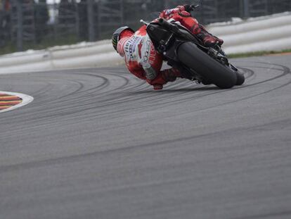 Jorge Lorenzo, en el circuito de Sachsenring. 