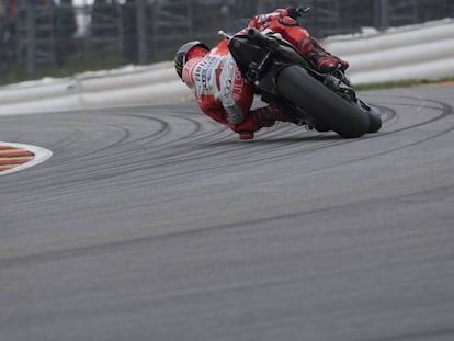 Jorge Lorenzo, en el circuito de Sachsenring. 