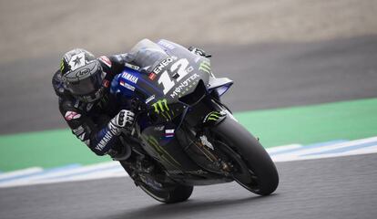 Maverick Viñales, durante el MotoGP de Japón 2019.