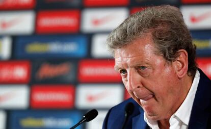 Roy Hodgson en su comparecencia de hoy antes de dejar Francia