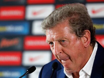 Roy Hodgson en su comparecencia de hoy antes de dejar Francia