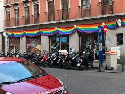 Fachada del bar en el barrio madrile&ntilde;o de Chueca. 