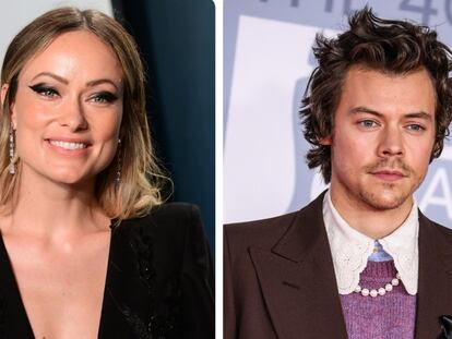 La actriz y directora Olivia Wilde y el cantante Harry Style.