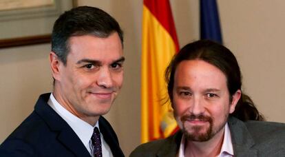 Pedro Sánchez y Pablo Iglesias