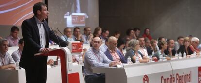 Tomás Gómez, en el Comité Regional del PSM de mediados de noviembre.