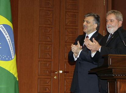 Lula, con el presidente turco, Abdullah Gül