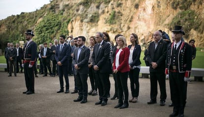 El Govern a l'homenatge a Lluís Companys, a Montjuïc.