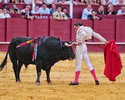 David de Miranda, la tarde de su resonante triunfo en pasada la Feria de Málaga.