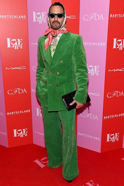 Así acudió el diseñador Marc Jacobs a la gala Love Ball III en Nueva York.