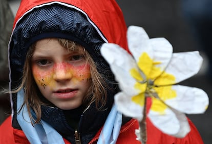 Manifestación contra el cambio climático el día 6 en Glasgow (Escocia).