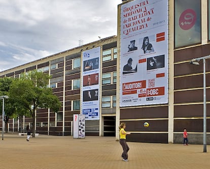 Vista del edificio del Auditori en Barcelona.