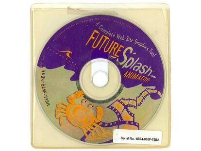 CD de FutureSplash, la versión primigenia de Flash