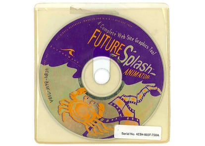 CD de FutureSplash, la versión primigenia de Flash