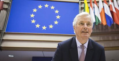 Michel Barnier, en el Comit&eacute; Europeo de las Regiones.