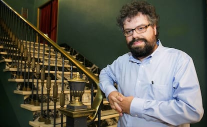 El escritor Sergio del Molino, en Zaragoza en 2017.