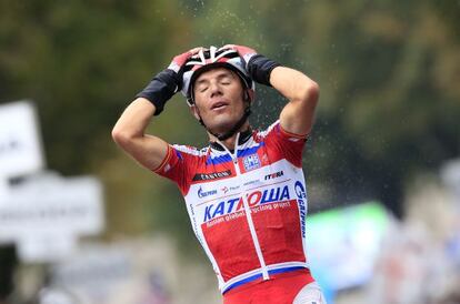 Purito Rodríguez, durante el Giro de Lombardia